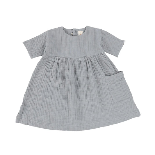 Gauze Dress Three Quarter Sleeve