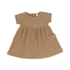 Gauze Dress Three Quarter Sleeve