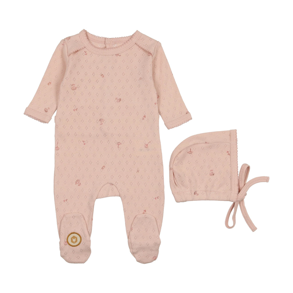 Pointelle Posies Footie