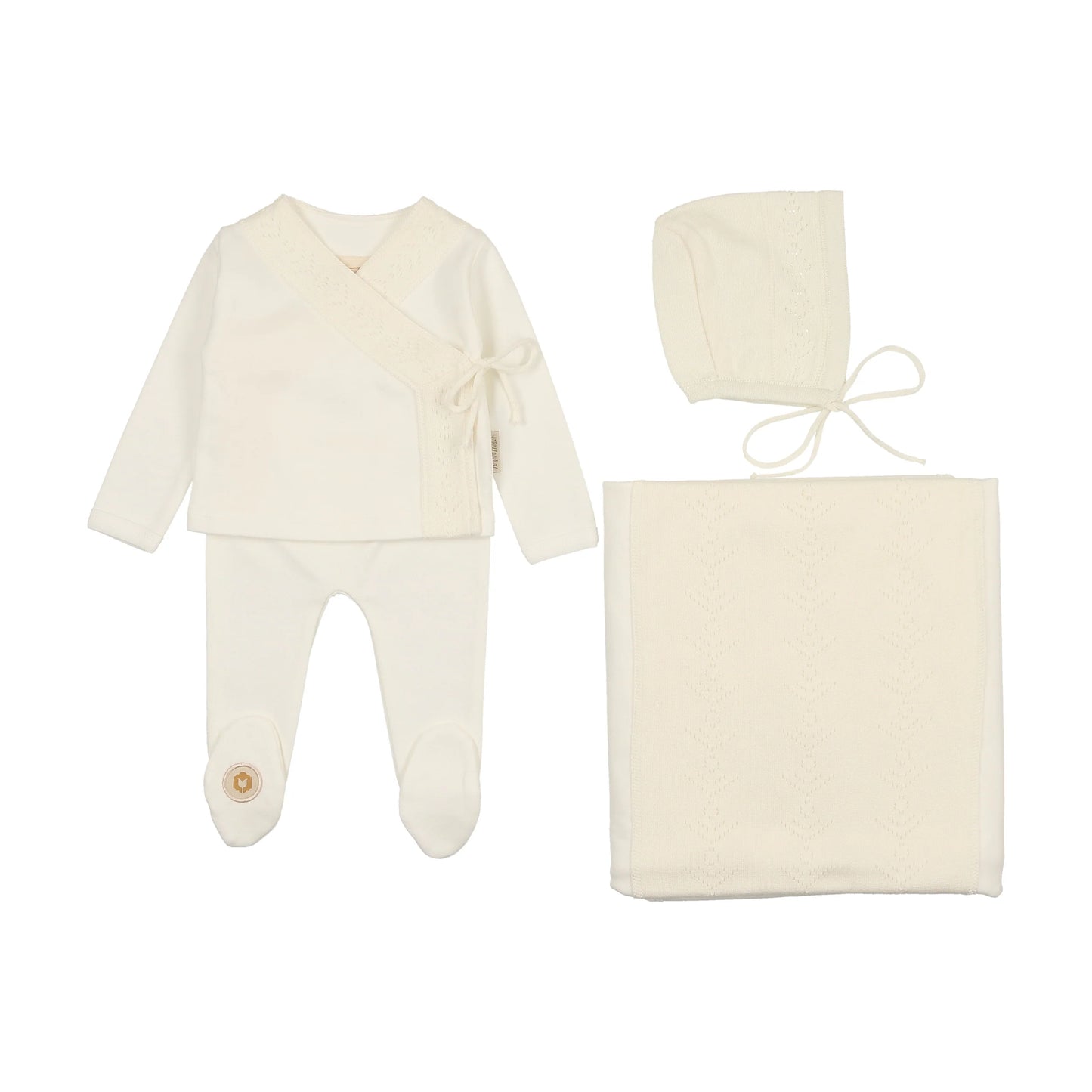 Pointelle Twist Collection Layette Set