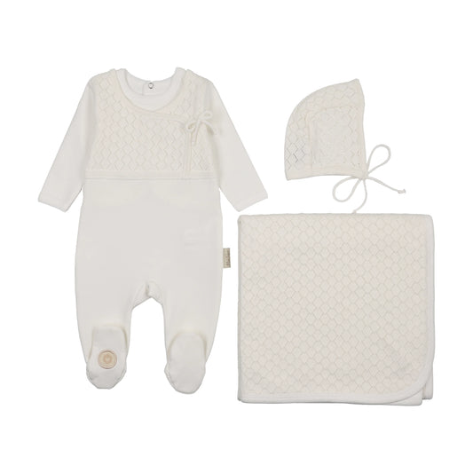 Pointelle Wrap Layette Set