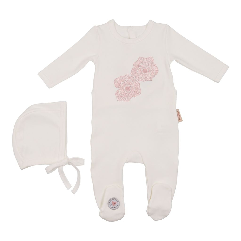 Wreathed Royale Collection Footie + Hat