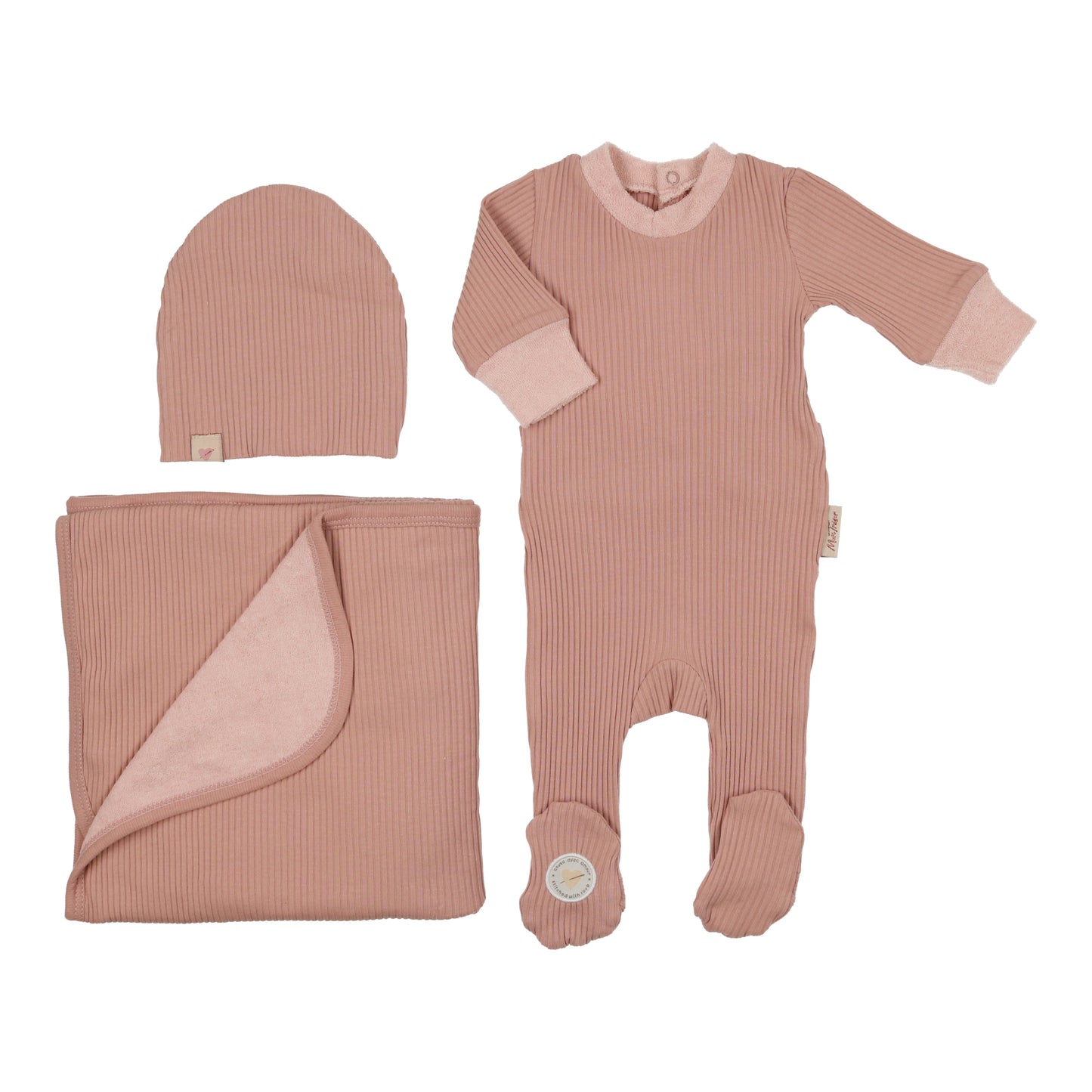 Terry Trimmed Collection Layette Set