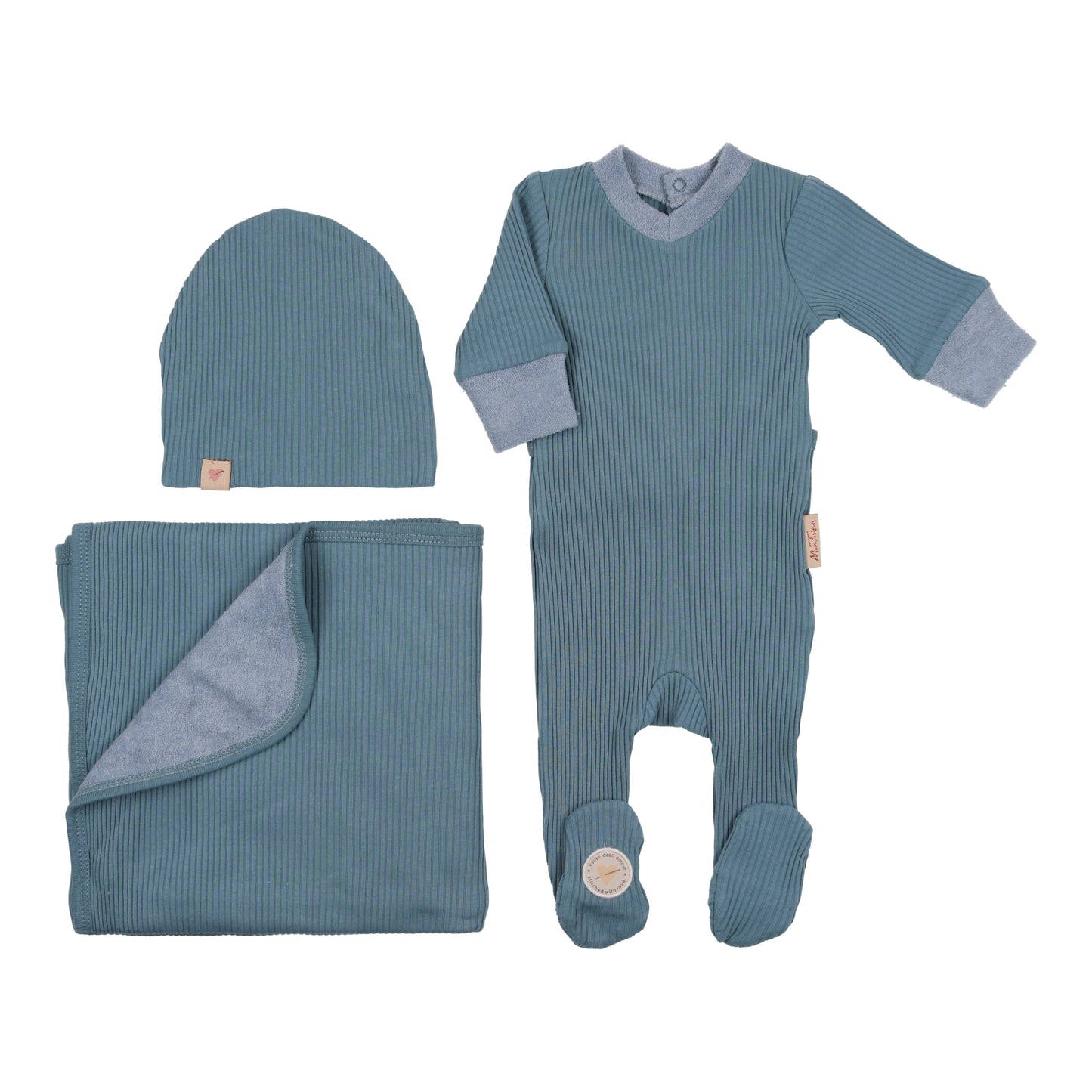 Terry Trimmed Collection Layette Set