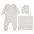 Vintage Bird Wrap Layette Set