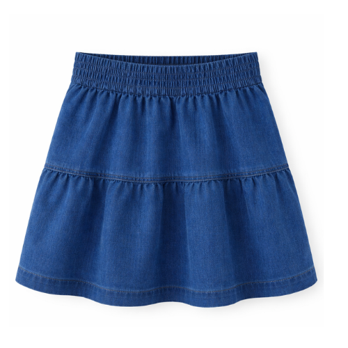 Belle Girls Seamed Denim Skirt