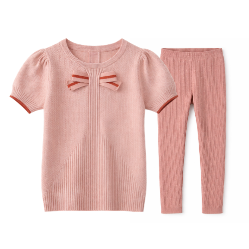 Belle Toddler Girl Bow Sweater + Legging Set