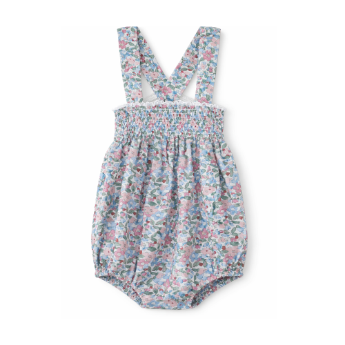 Belle Baby Girls Weekday Floral Romper