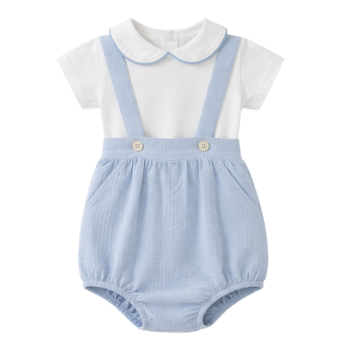 Belle Baby Boys Peter Pan Onesie + Romper Set
