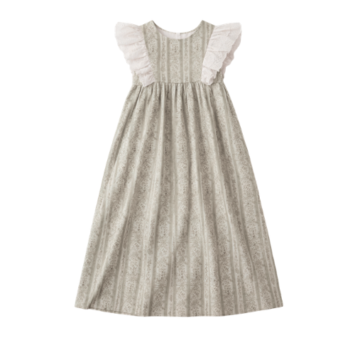 Belle Girls Ruffle Trim Maxi Jumper