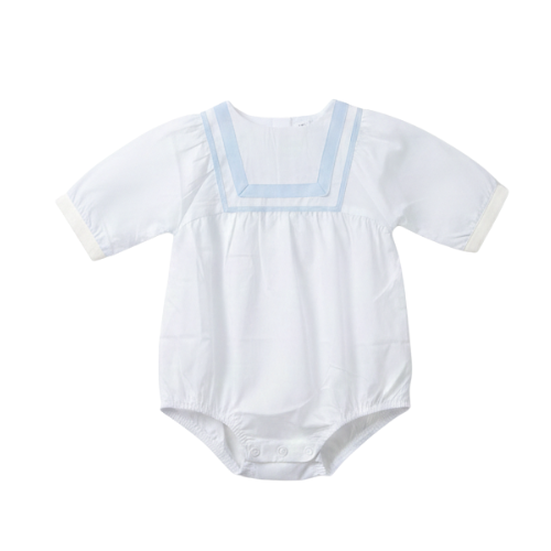 Short Sleeve Sailor Romper