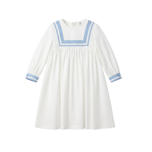 Belle Girls Long Sleeve Sailor Dress