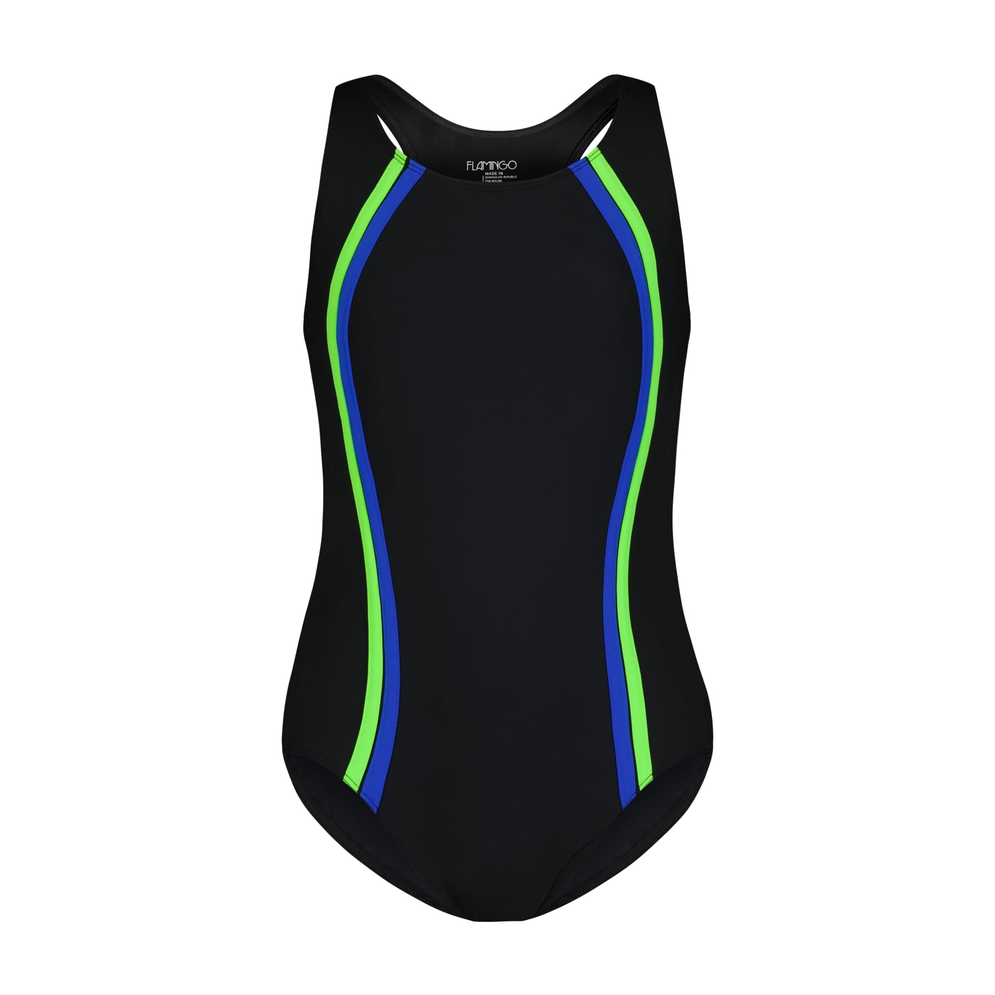 Flamingo Teen One Piece BK Vertical - Neon/RYL