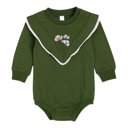 Baby Girl V-Ruffle Romper