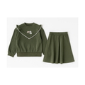 Big Girl V-Ruffle Sweatshirt & Skirt Set