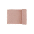 Moss Knit Pink Blanket