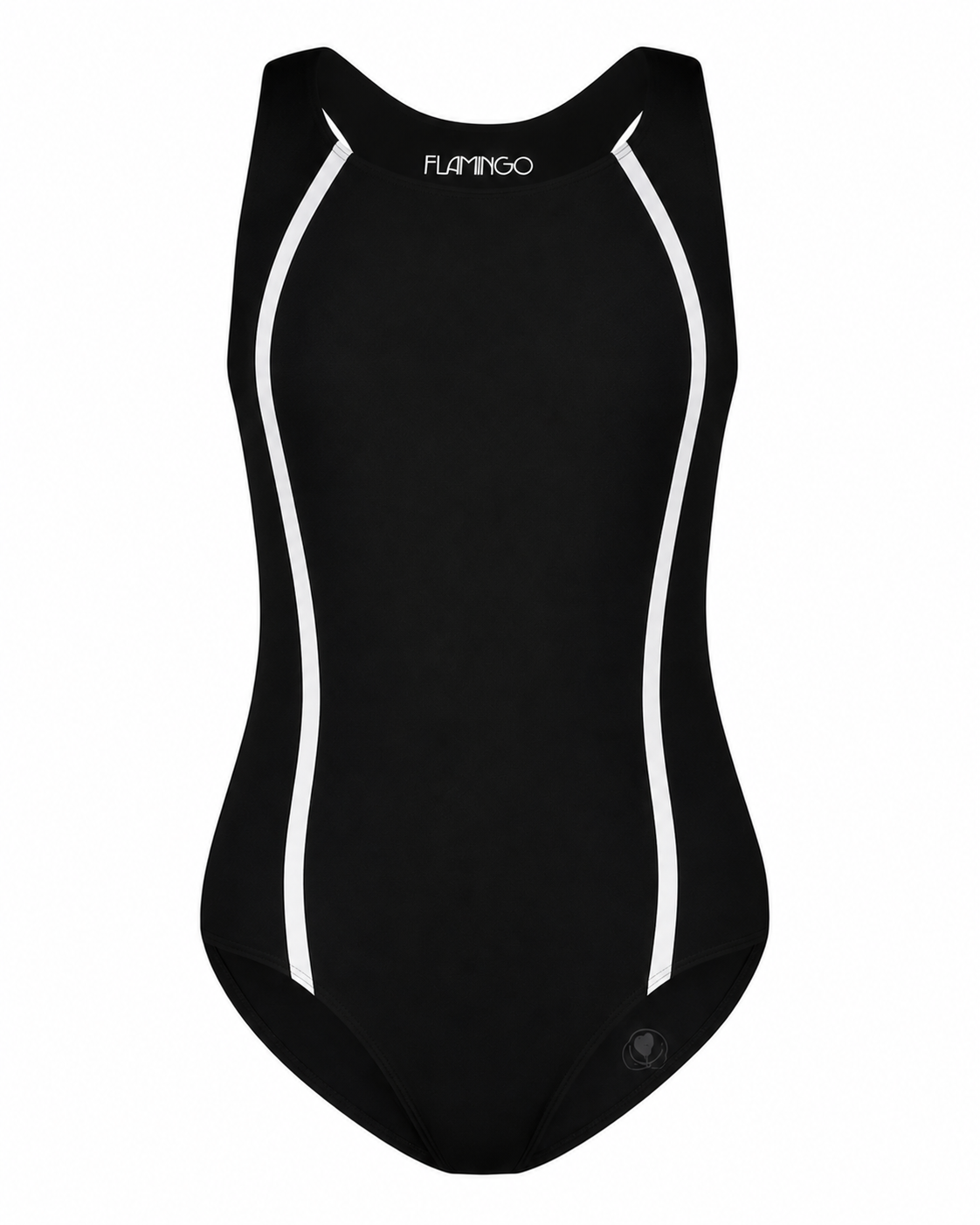 Flamingo Teen One Piece BK Vertical - Black/White