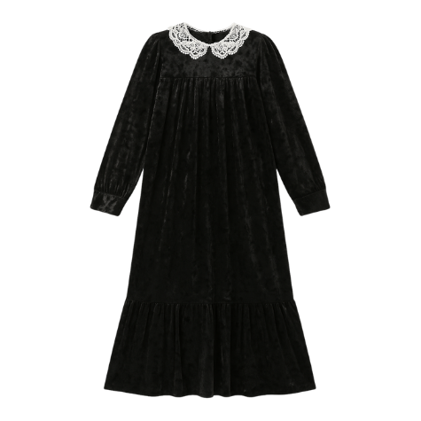 Girls Crushed Velvet Shabbos Robe