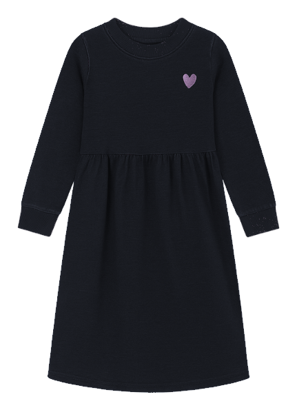 Girls Denim Heart Dress