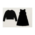Girls Velour Maxi Jumper & Cardigan Set