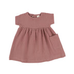 Gauze Dress Three Quarter Sleeve