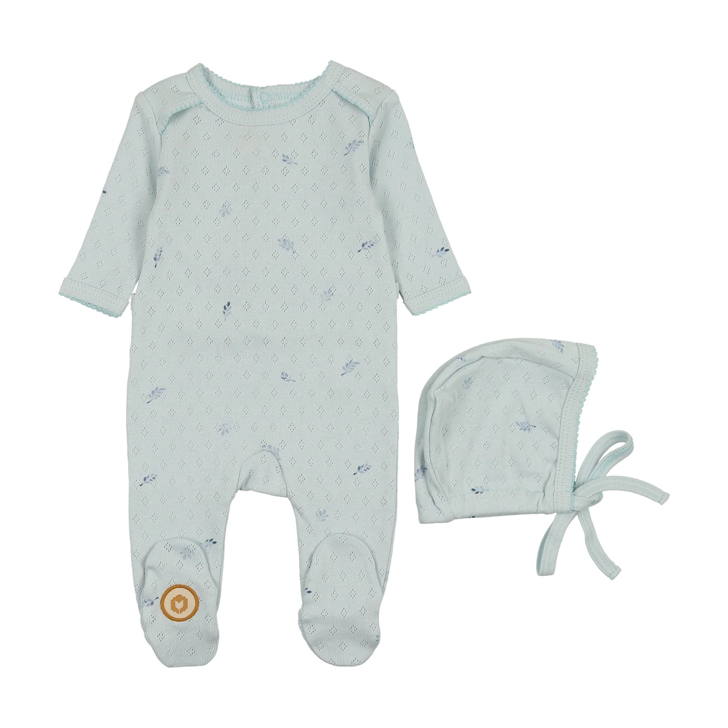 Pointelle Posies Footie