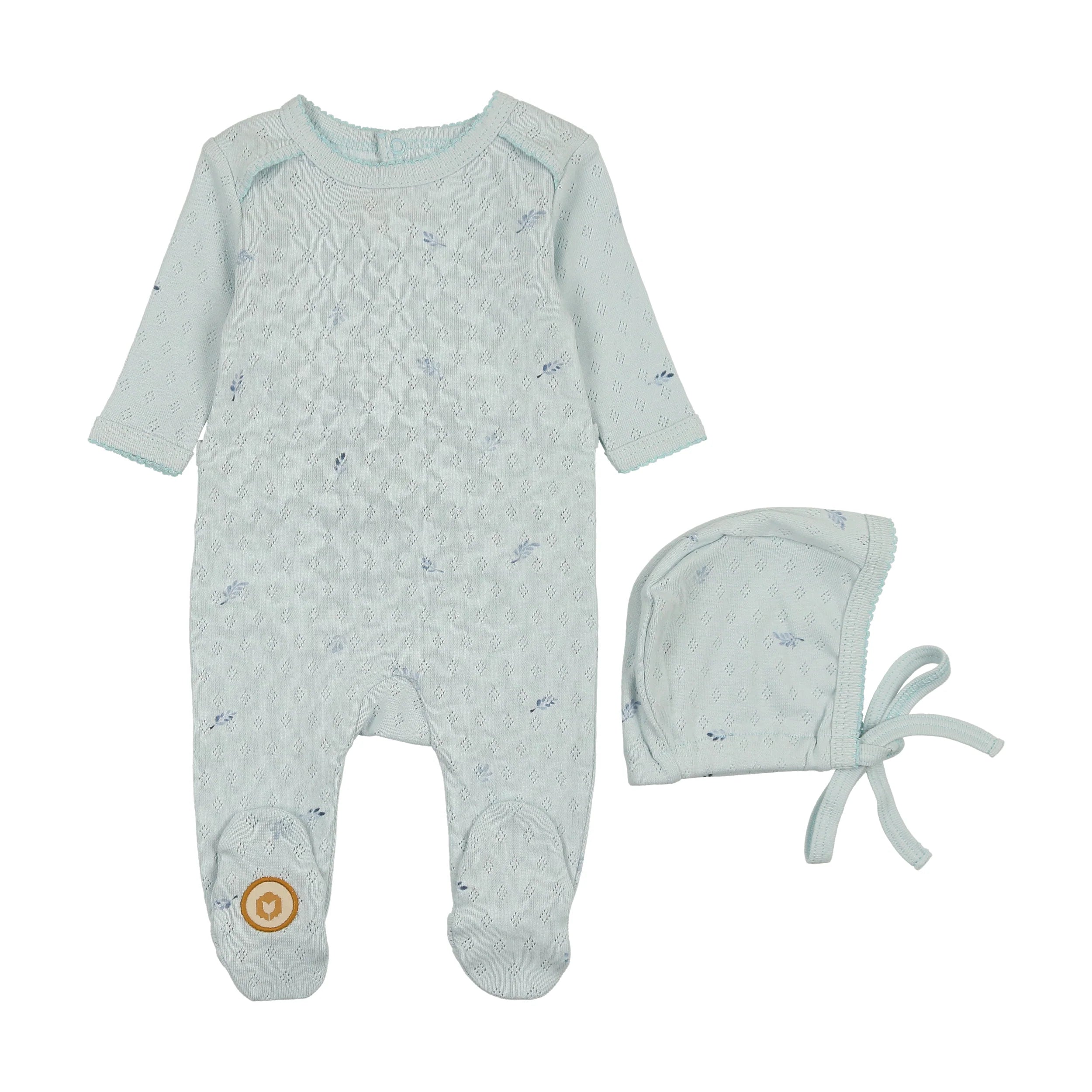 Pointelle Posies Footie