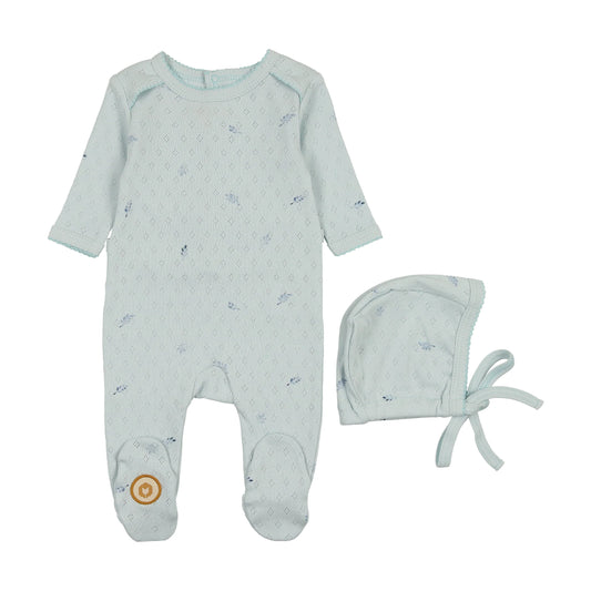 Pointelle Posies Footie